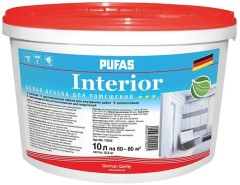 Краска интерьерная влагостойкая негорючая КМ0 Pufas Interior