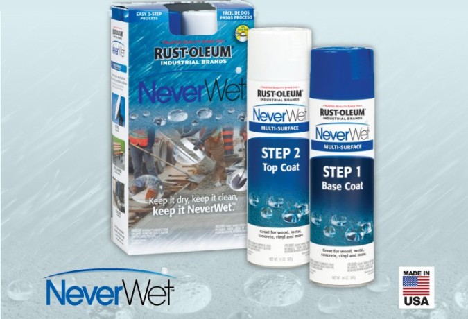 Покрытие сверхгидрофобное Rust-Oleum NeverWet Liquid Repelling Treatment Industrial Spray Kit