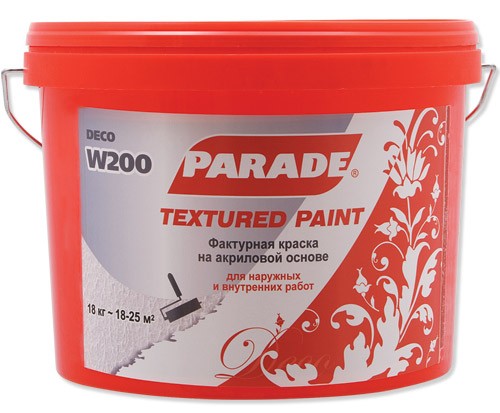 Краска фактурная Parade W200