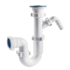 Сифон для раковины и мойки 1-1/2" 40 прямоточный с одним отводом Orio