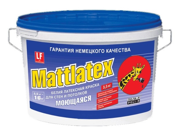 Краска моющаяся Поли-Р Mattlatex
