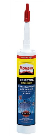 Герметик Момент Силиконовый Санитарный для ванной и кухни