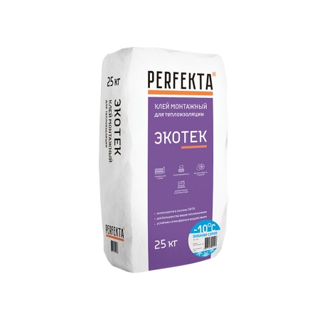 Клей монтажный для теплоизоляции Perfekta Экотек