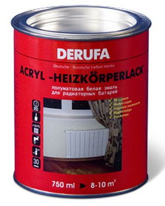 Эмаль для батарей Derufa Acryl-heizkorperlack