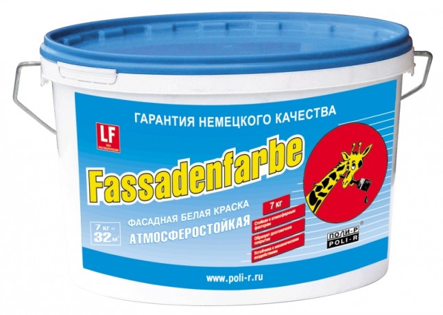 Краска атмосферостойкая Поли-Р Fassadenfarbe