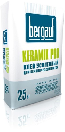 Клей для плитки усиленный Bergauf Keramik Pro