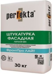 Штукатурка фасадная легкая машинного нанесения Perfekta ФронтПро Лайт