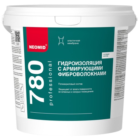 Гидроизоляция с армирующими фиброволокнами Neomid 780
