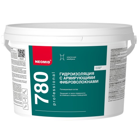 Гидроизоляция с армирующими фиброволокнами Neomid 780