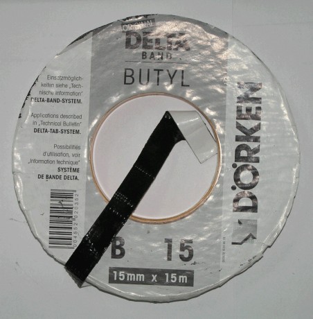 Лента двусторонняя, армированная, самоклеящаяся соединительная Delta Butyl Band B 15