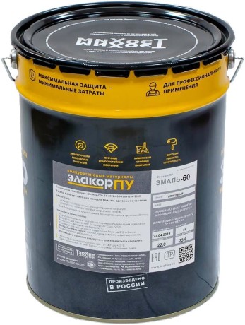 Краска полиуретановая Элакор-ПУ Эко-Эмаль-60