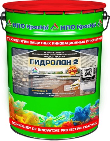Кровля жидкая ПУ Краско Гидролон-2
