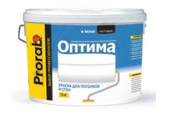 Краска для стен и потолков Prorab Оптима