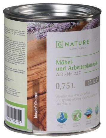 Масло для мебели и столешниц Finlux EcoBiOil F-5227