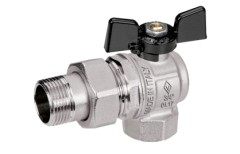 Кран шаровой угловой с полусгоном Bugatti