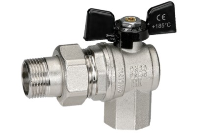 Кран шаровой угловой с полусгоном Bugatti