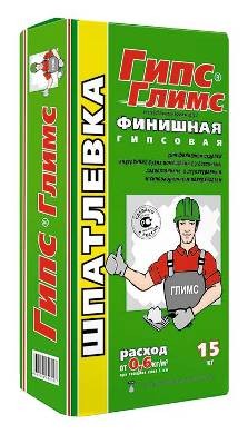 Шпаклёвка финишная гипсовая GLIMS Finish Гипс