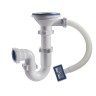 Сифон для мойки 3-1/2" 40 прямоточный с переливом Orio