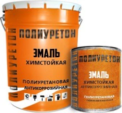 Эмаль полиуретановая химстойкая антикоррозийная ЛКМ Торг Полиуретон