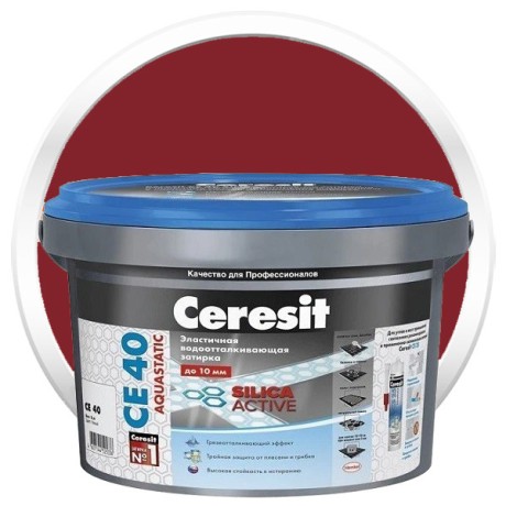 Затирка эластичная водоотталкивающая Ceresit CE 40 Aquastatic