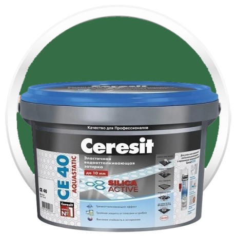 Затирка эластичная водоотталкивающая Ceresit CE 40 Aquastatic