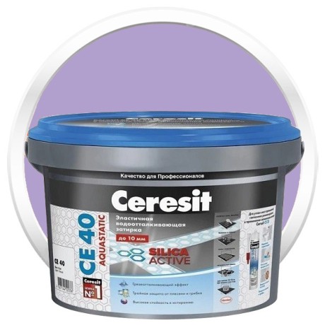 Затирка эластичная водоотталкивающая Ceresit CE 40 Aquastatic