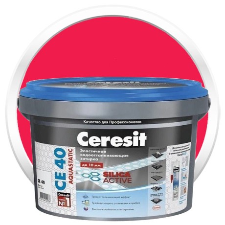 Затирка эластичная водоотталкивающая Ceresit CE 40 Aquastatic