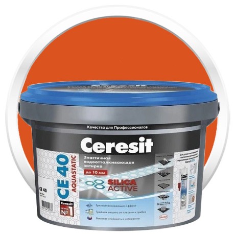 Затирка эластичная водоотталкивающая Ceresit CE 40 Aquastatic