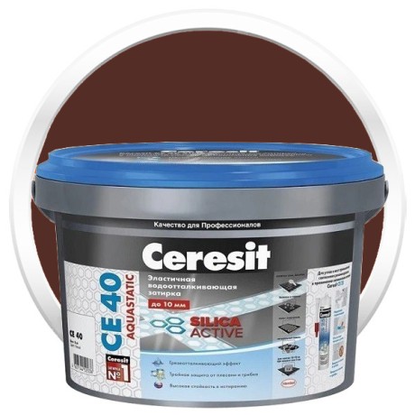 Затирка эластичная водоотталкивающая Ceresit CE 40 Aquastatic
