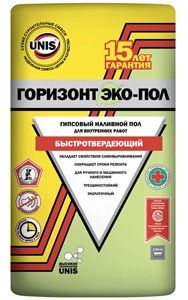 Ровнитель для полов гипсовый Юнис Эко Пол