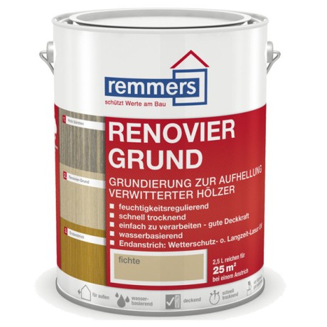 Грунтовка для осветления древесины Remmers Renovier-Grund