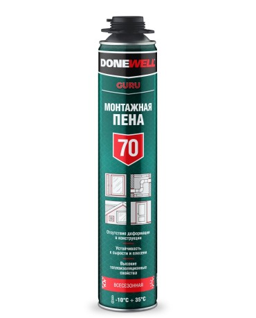 Пена монтажная профессиональная всесезонная Donewell 70
