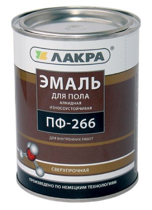 Эмаль для полов ПФ-266 Лакра