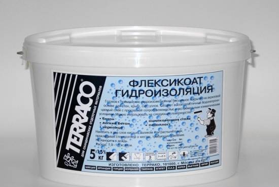 Покрытие гидроизоляционное высокоэластичное Terraco Flexicoat