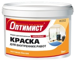 Краска Оптимист W202 интерьерная матовая