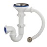 Сифон прямоточный 3 1/2" х 40 мм, с круглым переливом для Orio