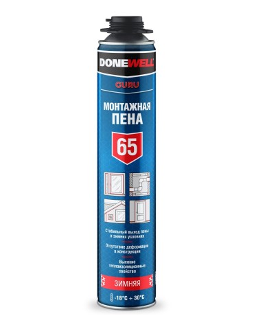 Пена монтажная профессиональная зимняя Donewell 65