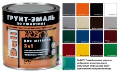 Грунт-эмаль по ржавчине "3 в 1" Dali гладкая