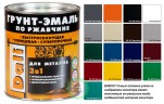 Грунт-эмаль по ржавчине "3 в 1" Dali гладкая