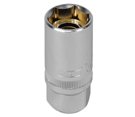 Головка торцевая Kraft 1/2"Dr. глубокая свечная с магнитом