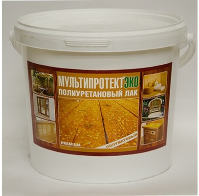 Лак полиуретановый на водной основе МультиПротект ЭКО