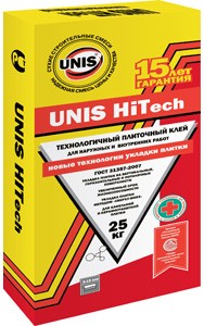 Клей плиточный Юнис Hi Tech