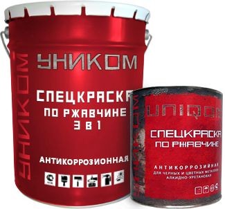 Эмаль по ржавчине 3 в 1 ЛКМ Торг Уником по ржавчине 3 в 1