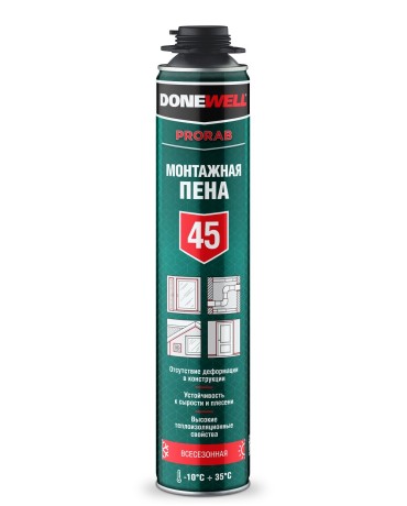 Пена монтажная профессиональная всесезонная Donewell 45