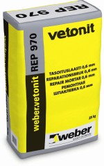 Шпатлёвка на цементной основе Вебер Ветонит Reр 970