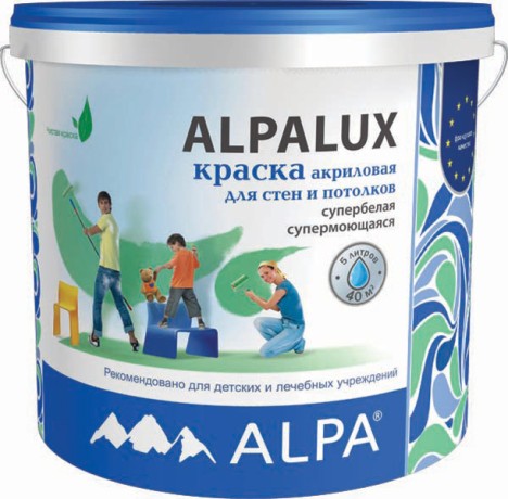 Краска для стен и потолков Alpa Alpalux Diy
