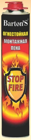 Пена монтажная огнестойкая Bartons S серия FIRE 880