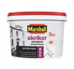 Краска фасадная силикон-акриловая Marshall Akrikor