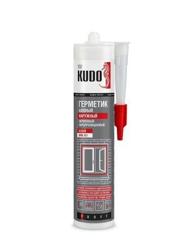 Герметик акриловый паропроницаемый шовный наружный Kudo Proff