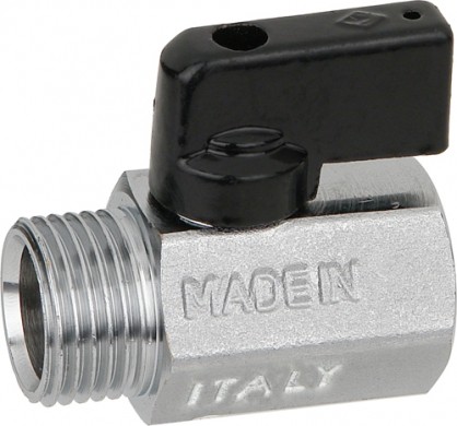 Кран шаровой Bugatti Mini редуцированный внутренняя-наружная резьба Арт. 805